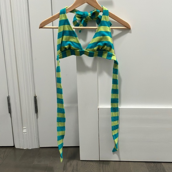 Y2K Vintage Juicy Couture Striped Terry Bikini Size S - Picture 4 of 13